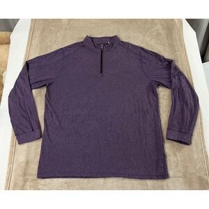 Tasc Performance 1/4 Zip Shirt Purple Heather size 2XL Long Sleeve EUC